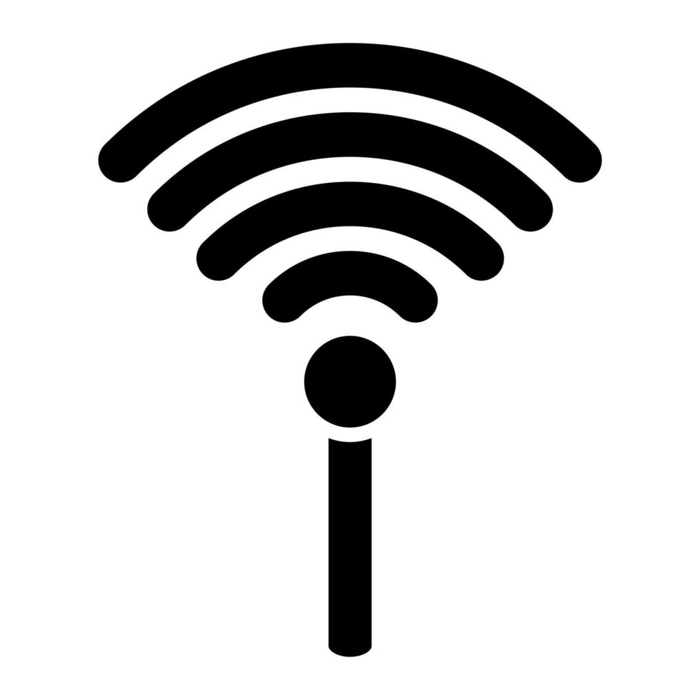 Wifi conexión icono estilo vector