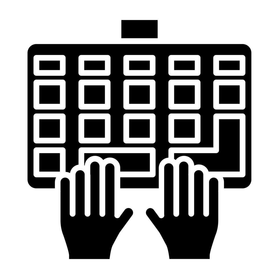 Data Entry Icon Style vector