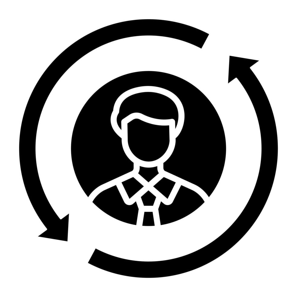 Customer Retention Icon Style vector