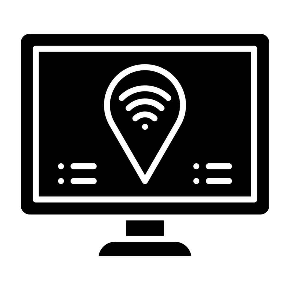 Digital Nomad Hub Icon Style vector