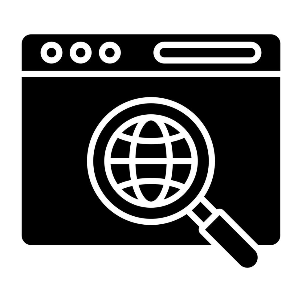 Internet Research Icon Style vector