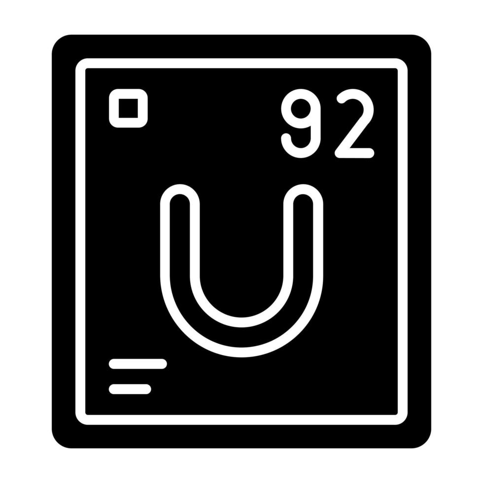 Uranium Icon Style vector