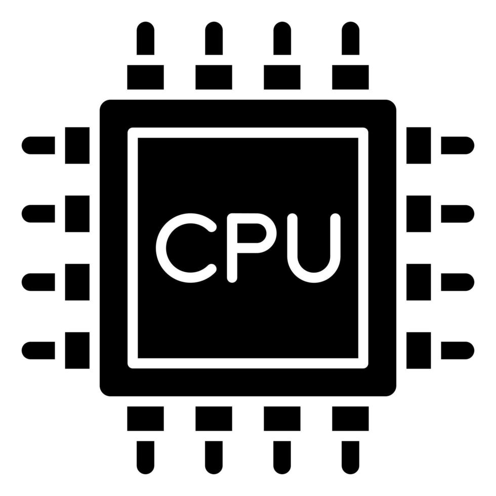 Processor Icon Style vector