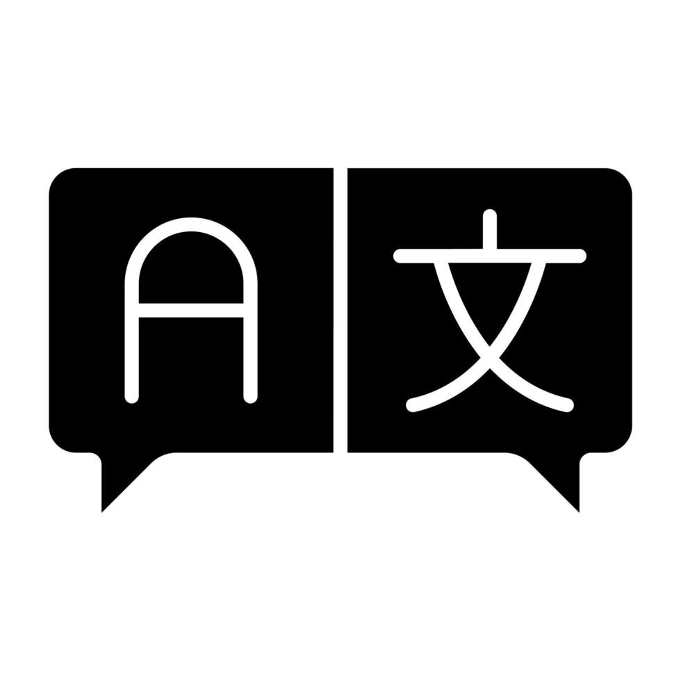 Translator Icon Style vector