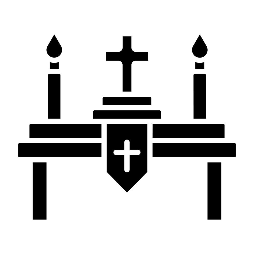 altar icono estilo vector