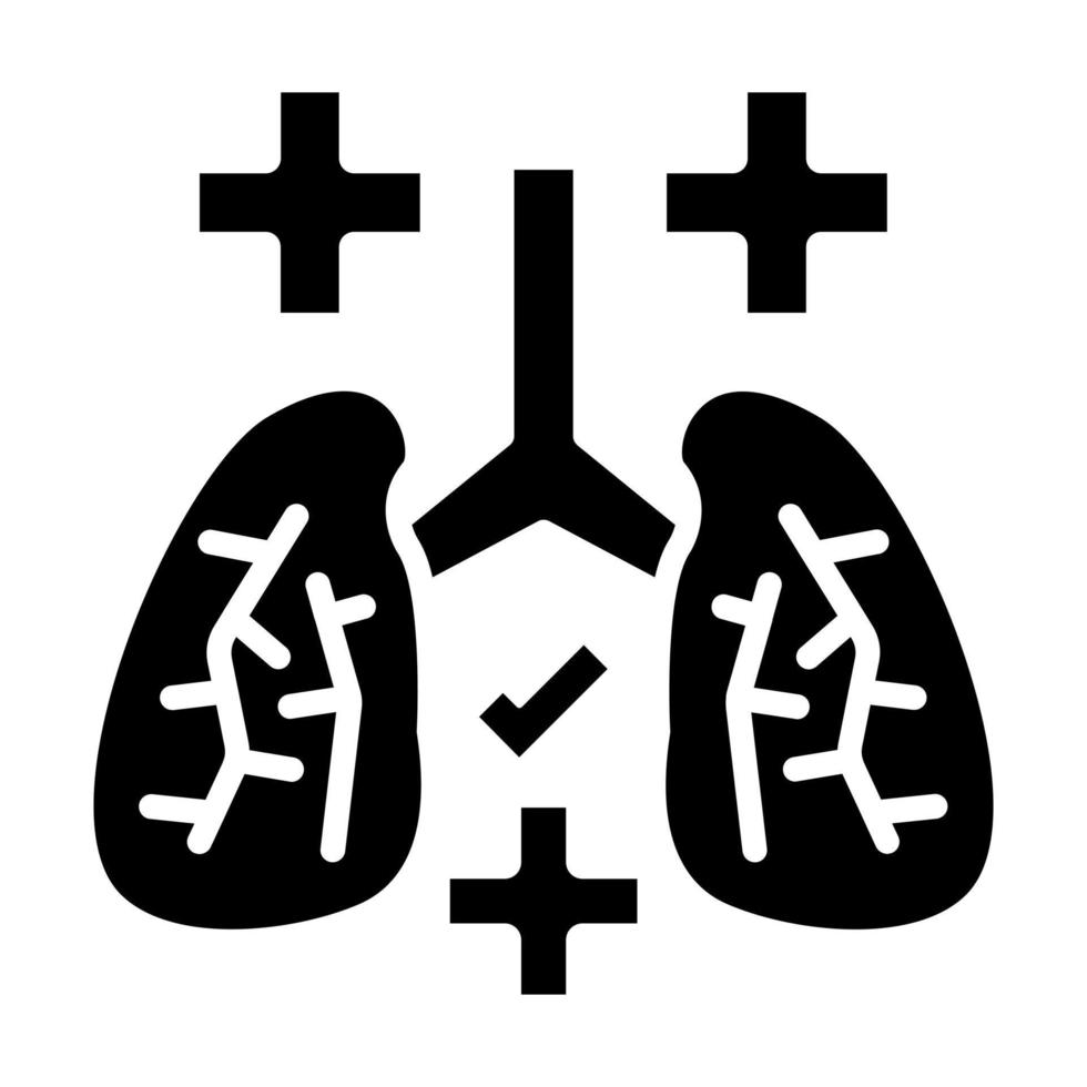 respiratorio cuidado icono estilo vector