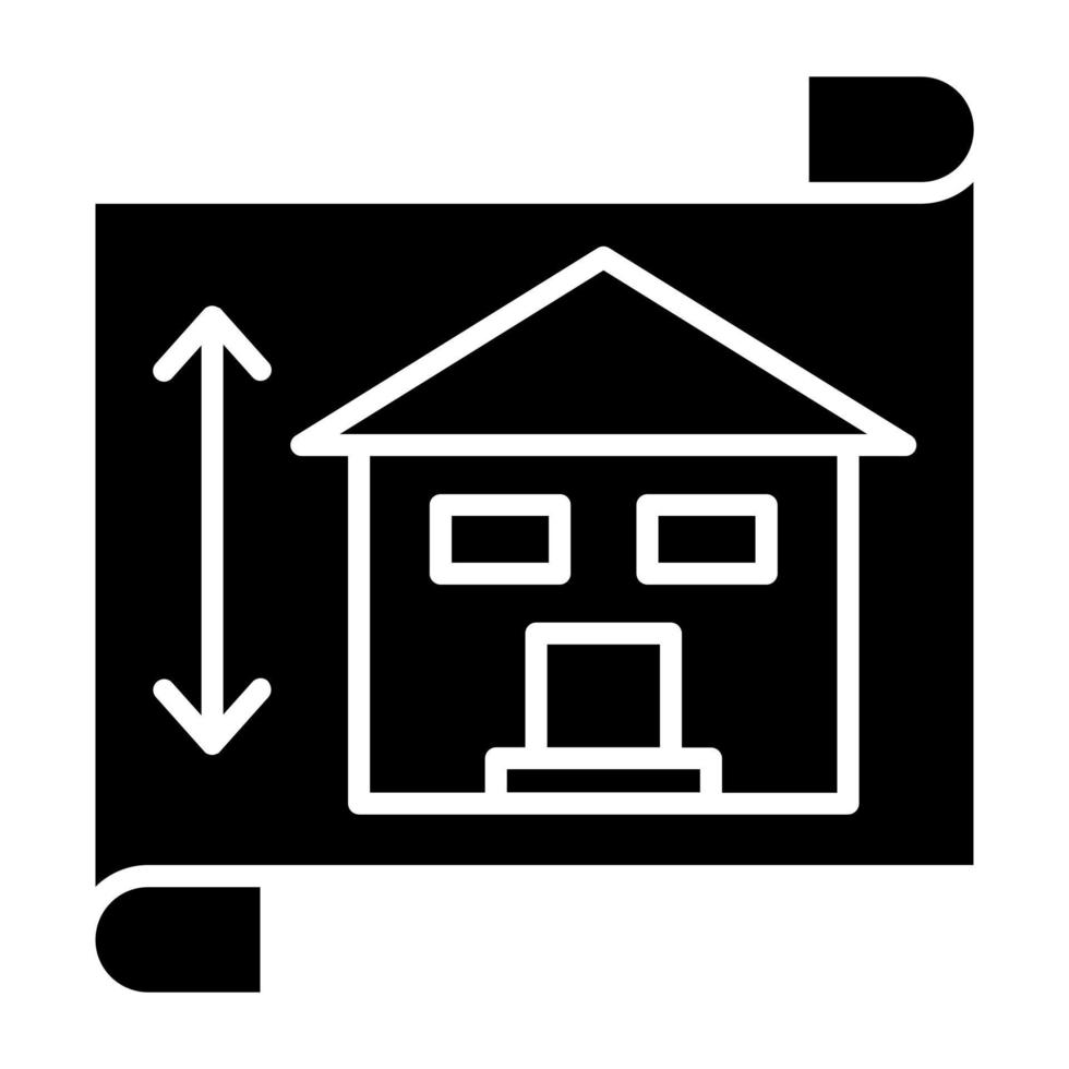 estilo de icono de arquitectura vector