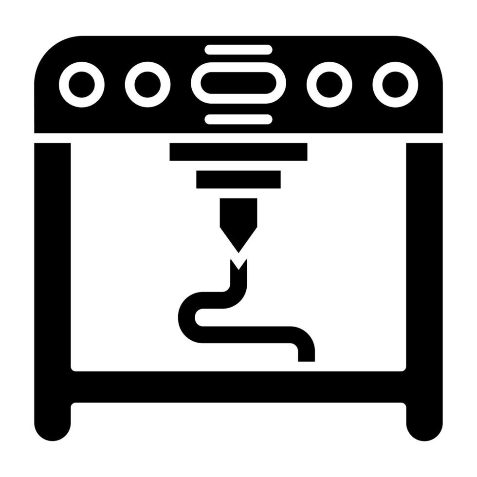 3D Printing Icon Style vector