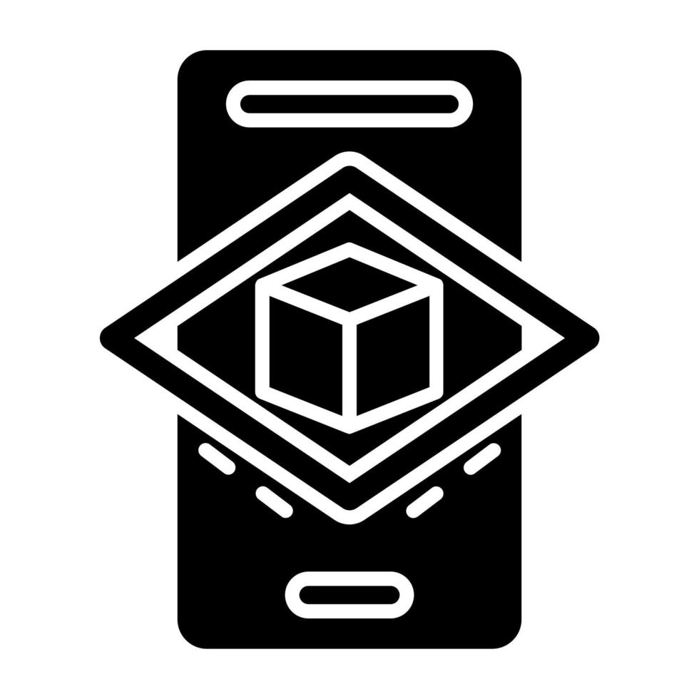 Augmented Reality Icon Style vector