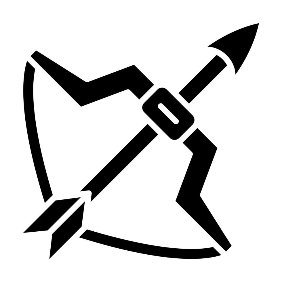 Bow Arrow Icon Style vector