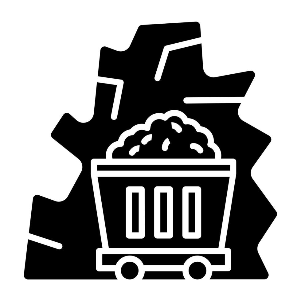 Desert Mine Icon Style vector