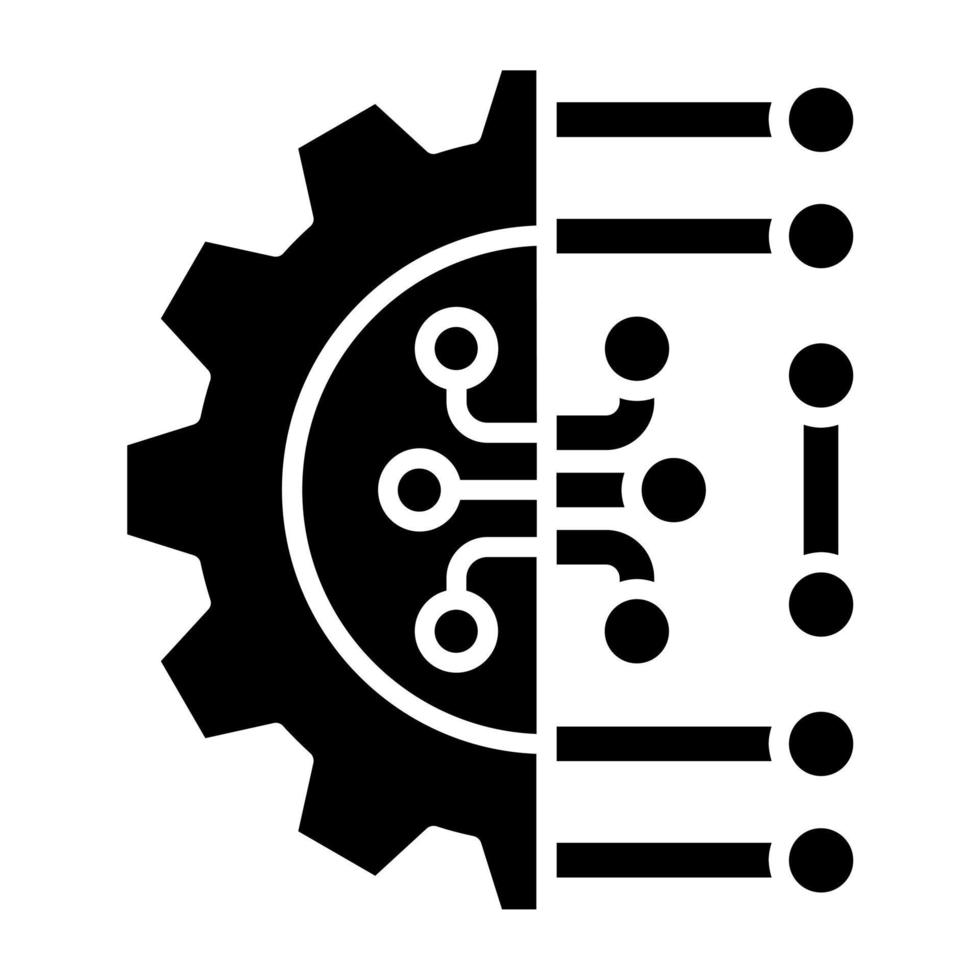 Machine Learning Icon Style vector