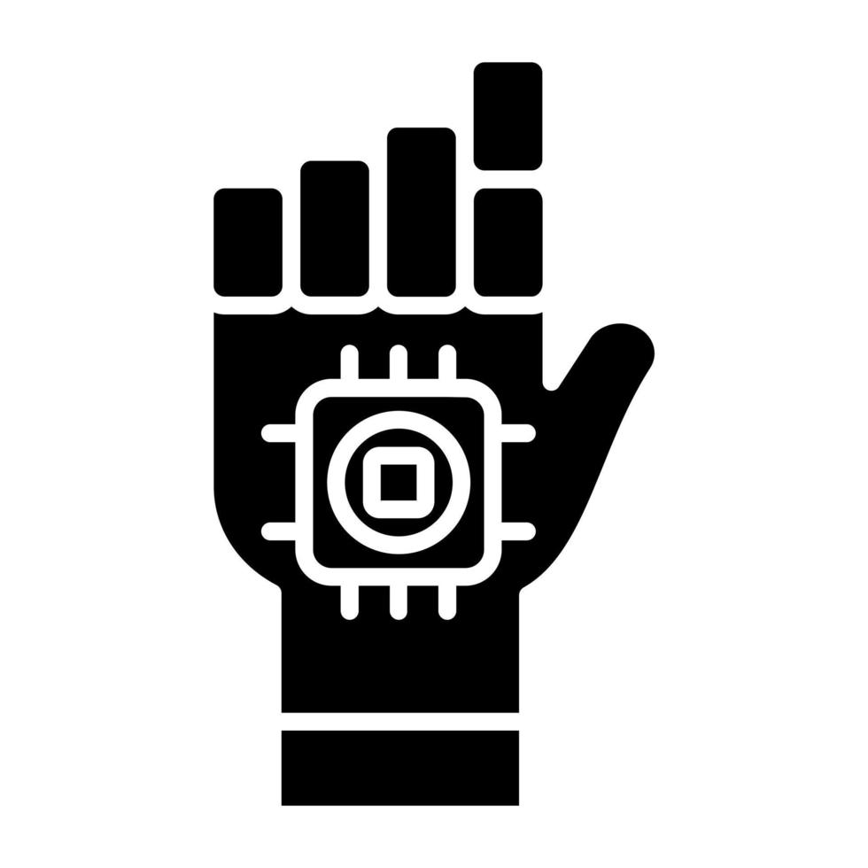Microchip Implant Icon Style vector