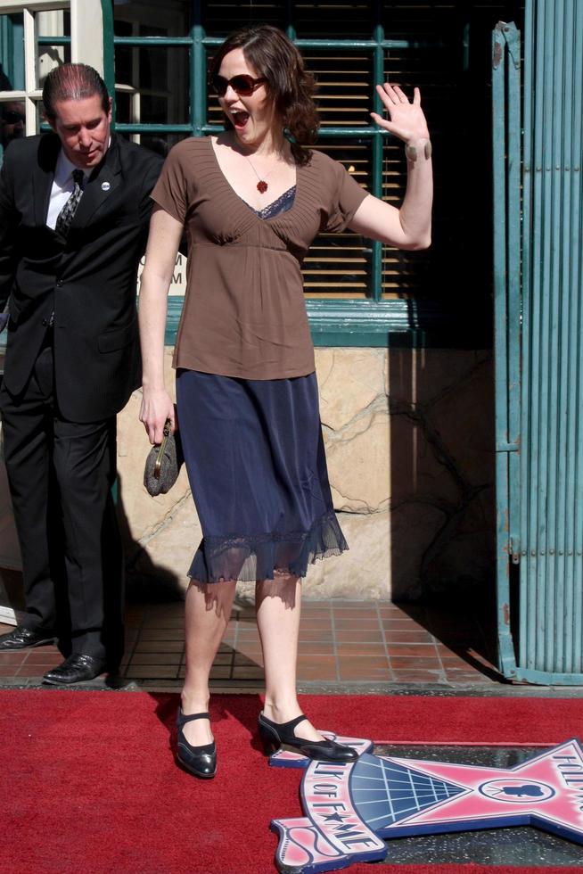 Jorja Fox  at  the Hollywood Walk of Fame Star Ceremony for WIlliam Petersen in front of Mussos  Franks Resturant in Los Angeles CA on February 3 20092008 photo