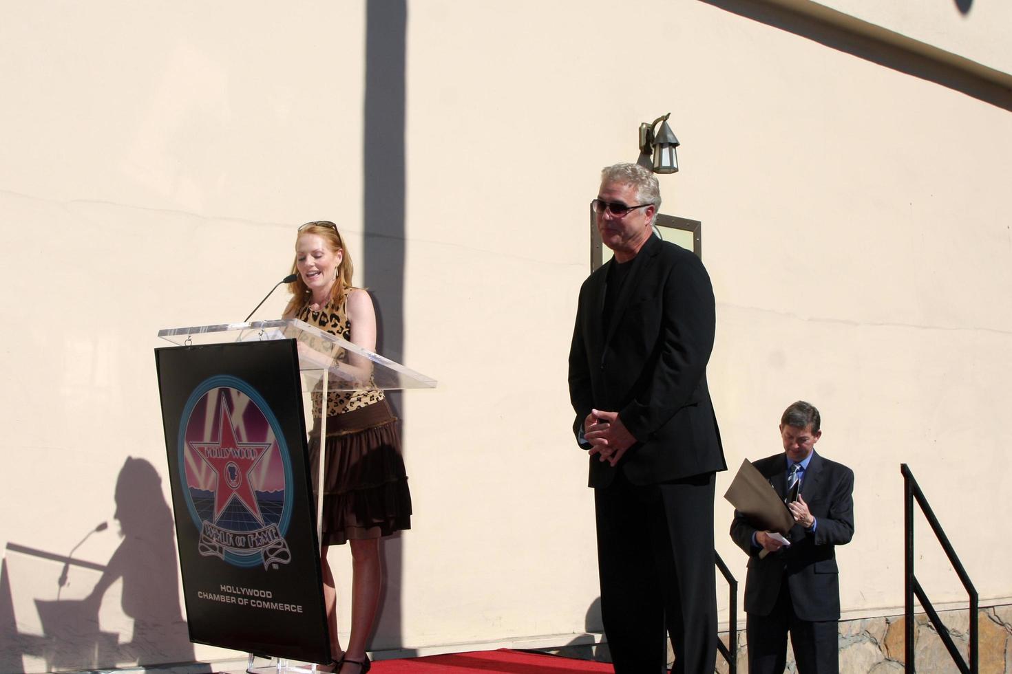 Marg Helgenberger     William Petersen at  the Hollywood Walk of Fame Star Ceremony for WIlliam Petersen in front of Mussos  Franks Resturant in Los Angeles CA on February 3 20092008 photo