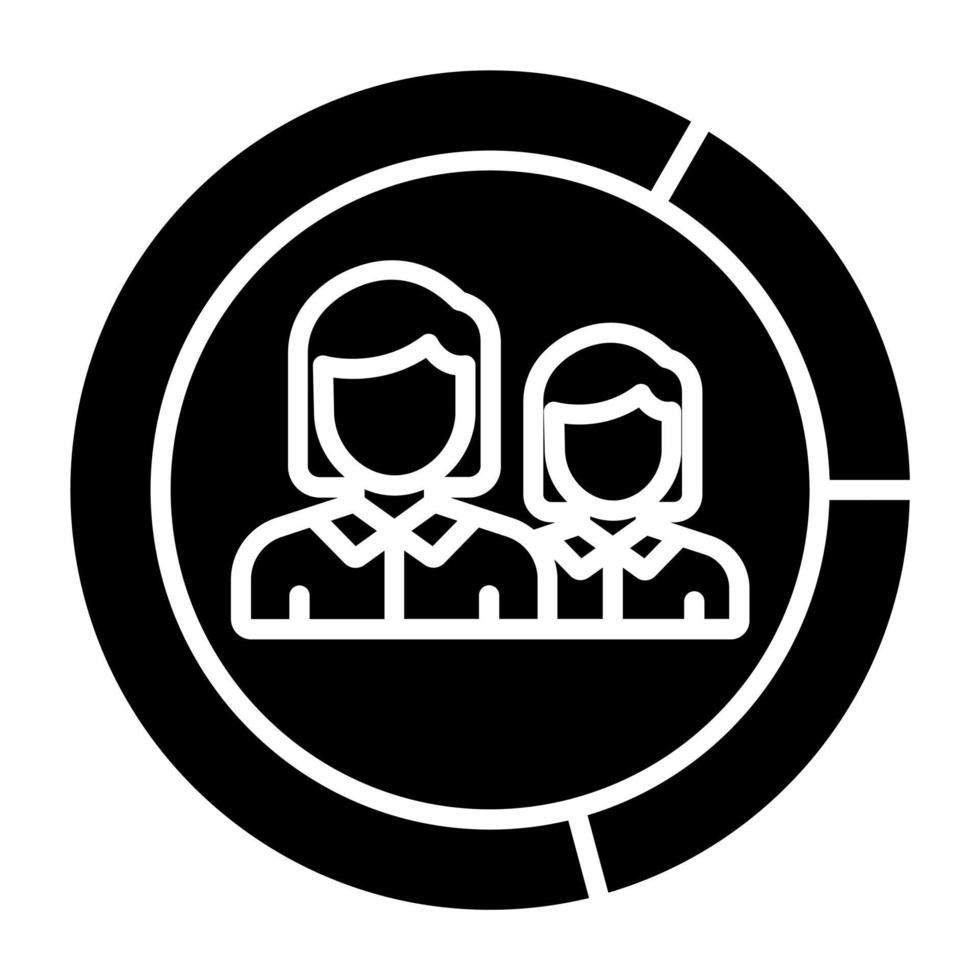 Demographics Icon Style vector