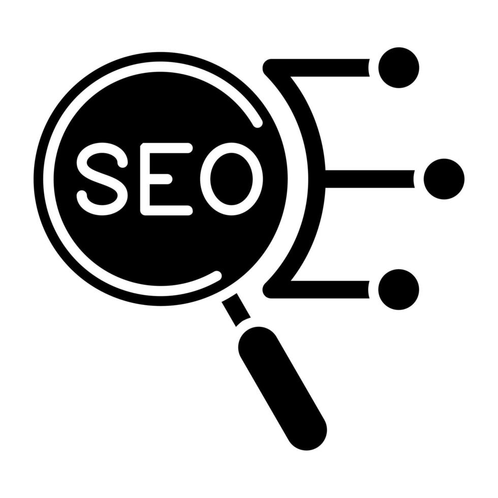 Search Engine Optimisation Icon Style vector