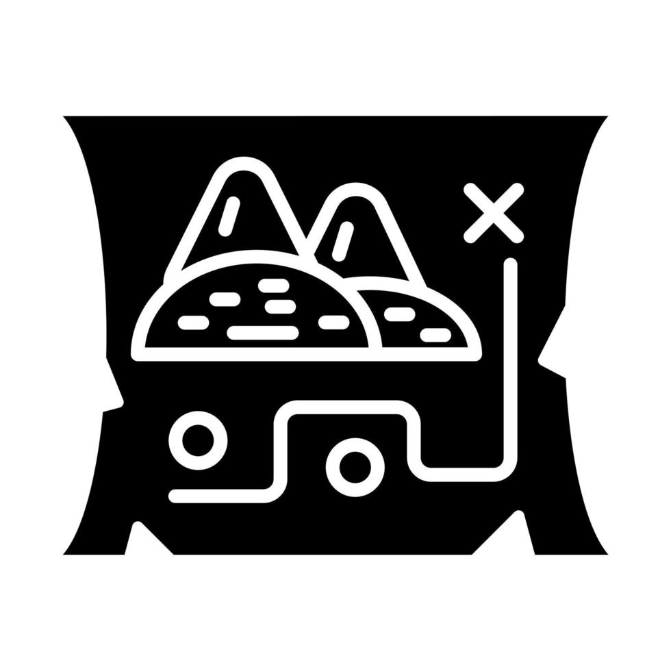 Desert Map Icon Style vector