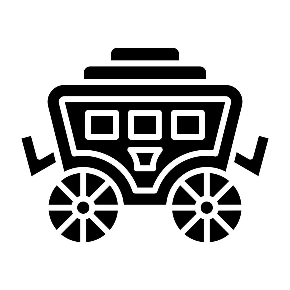 Desert Carriage Icon Style vector