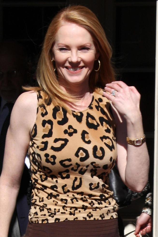 Marg Helgenberger    at  the Hollywood Walk of Fame Star Ceremony for WIlliam Petersen in front of Mussos  Franks Resturant in Los Angeles CA on February 3 20092008 photo