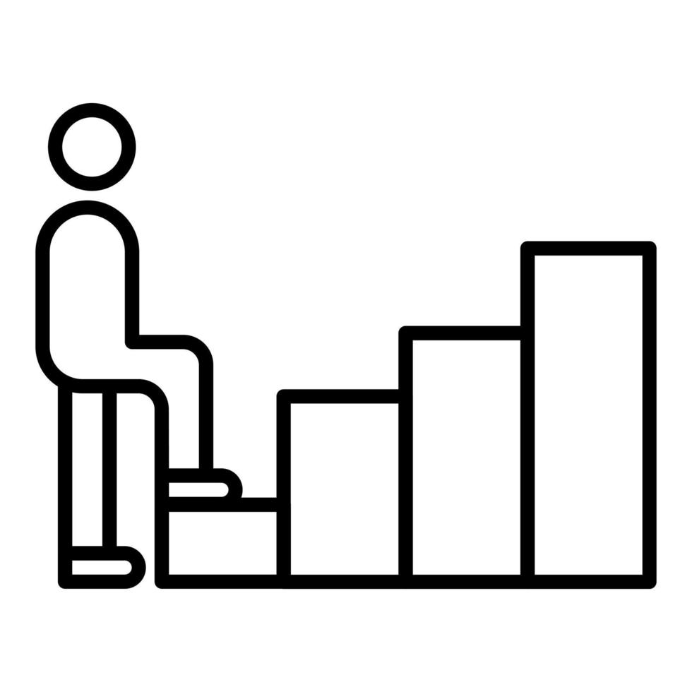 First Step Icon Style vector