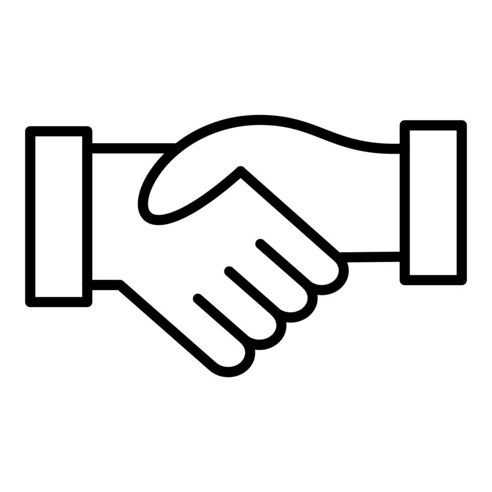 Handshake Icon Style vector