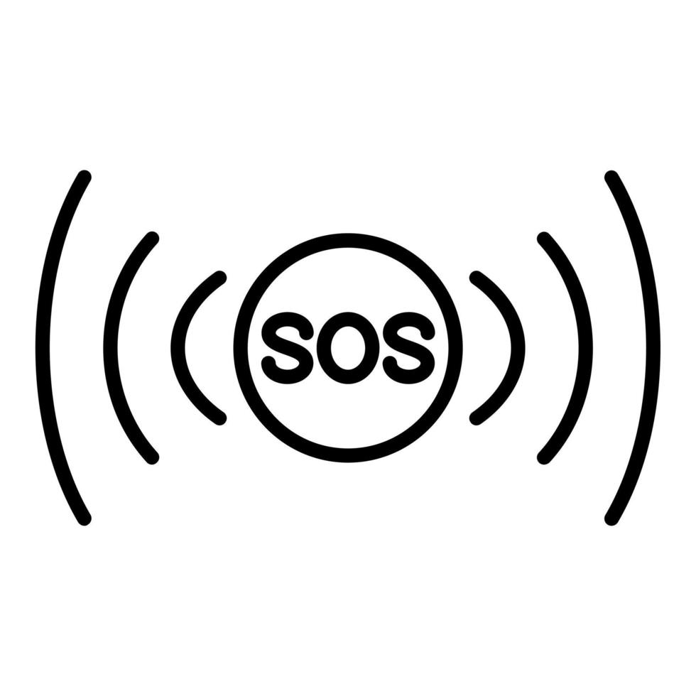 Distress Signal Icon Style vector