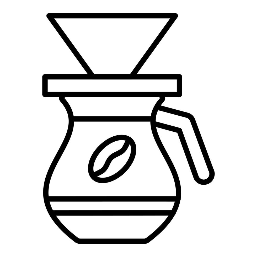 Coffee Filter Icon Style vector