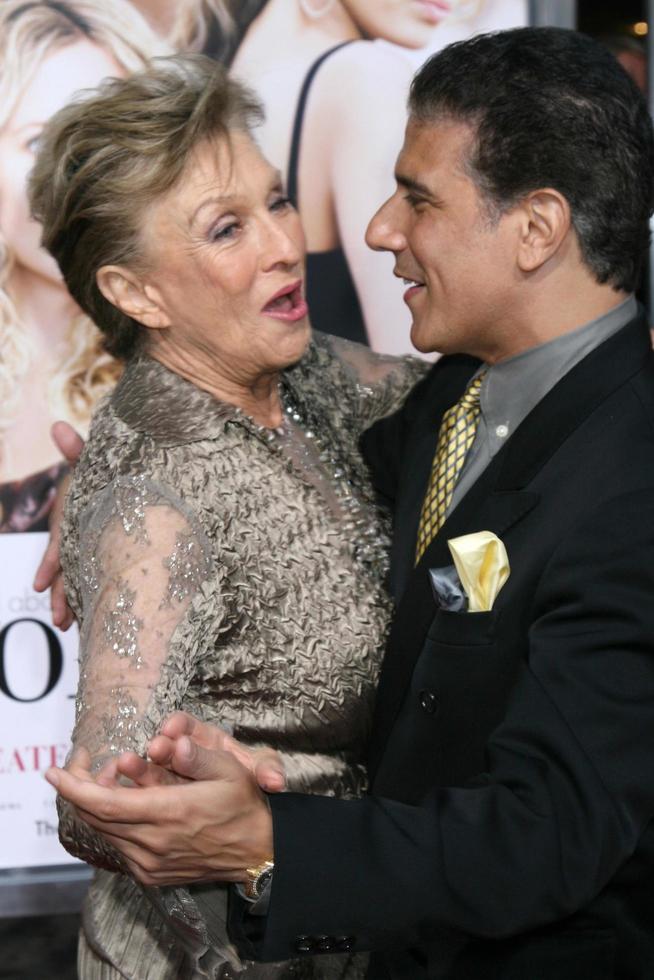Corky Ballas  Cloris Leachman arriving at the premiere of The Women at Manns Village Theater in WestwoodCA onSeptember 4 20082008 photo