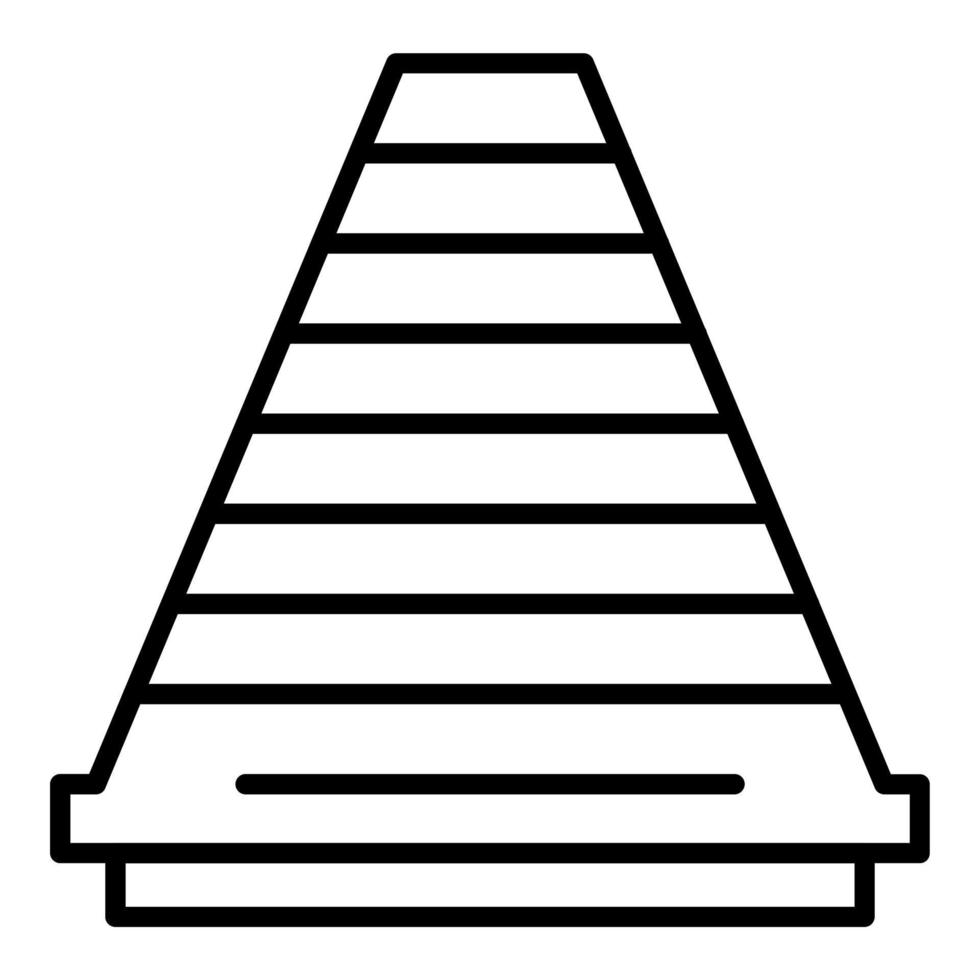Traffic Cone Icon Style vector