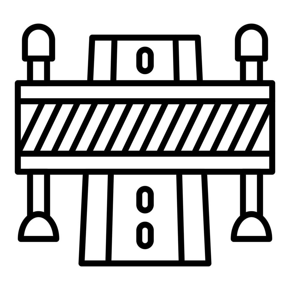 Road Block Icon Style vector