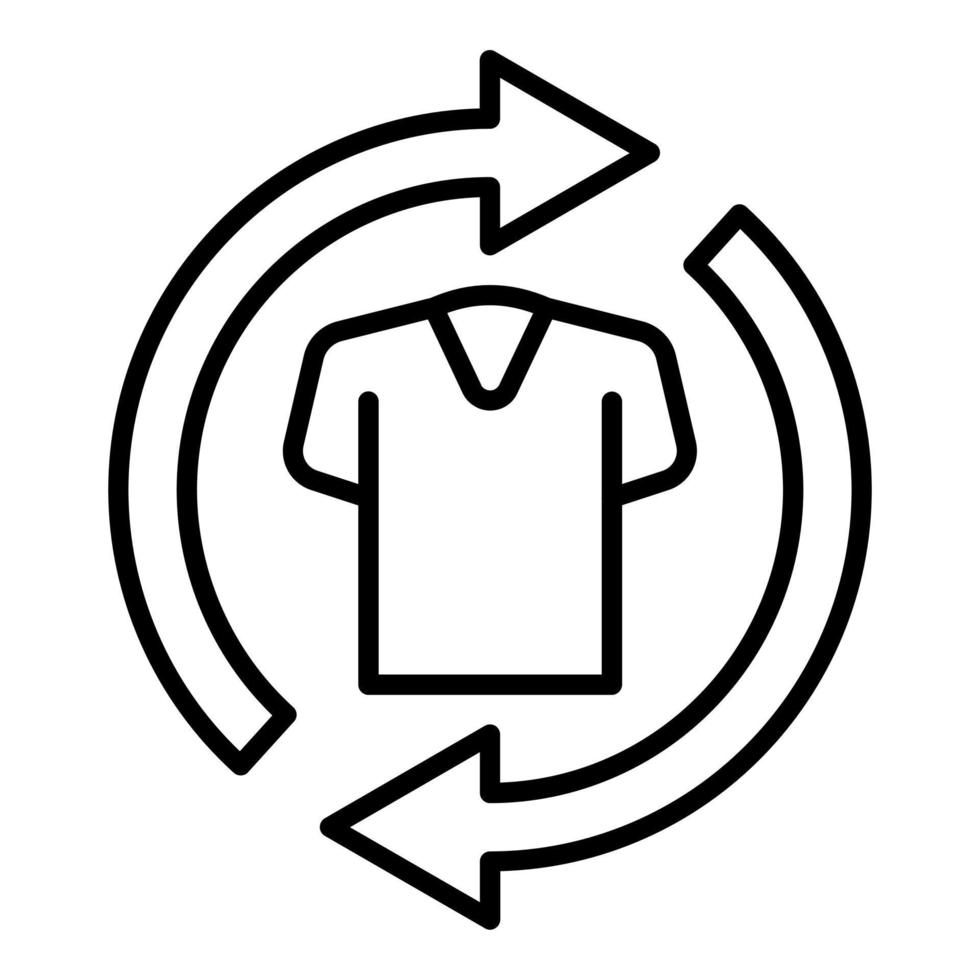 Second Hand Clothes Icon Style vector