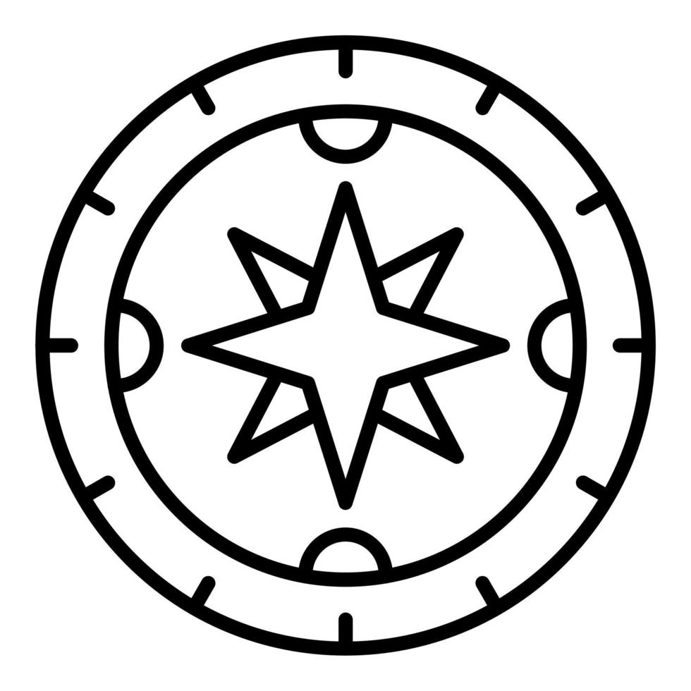 Compass Icon Style vector