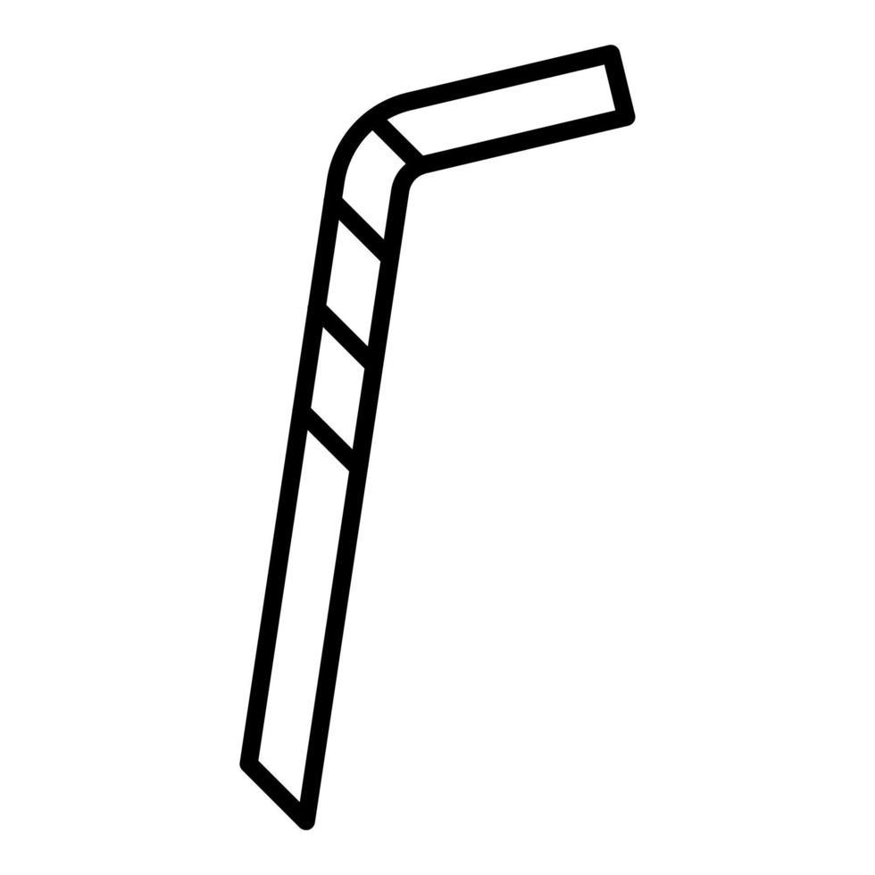 Metal Straw Icon Style vector
