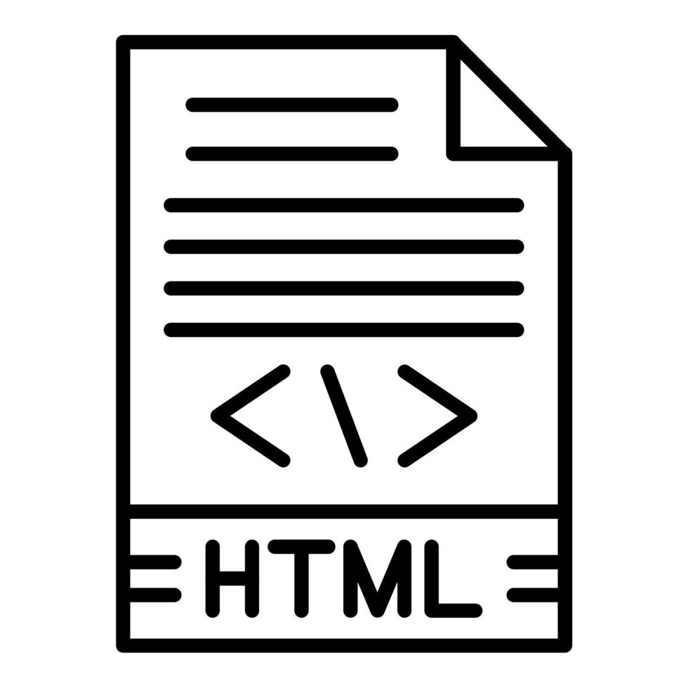 HTML Icon Style vector