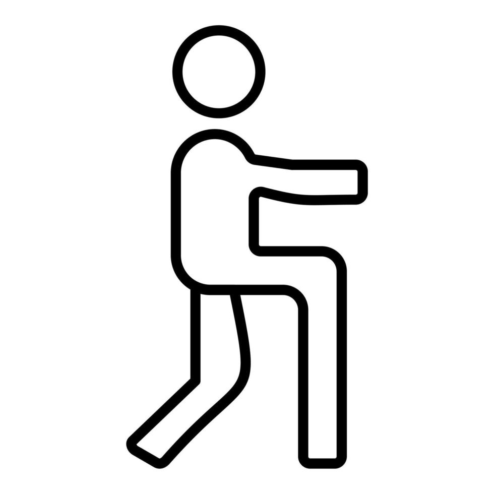 Lunges Icon Style vector