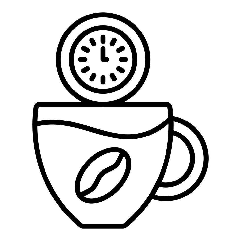 Coffee Time Icon Style vector