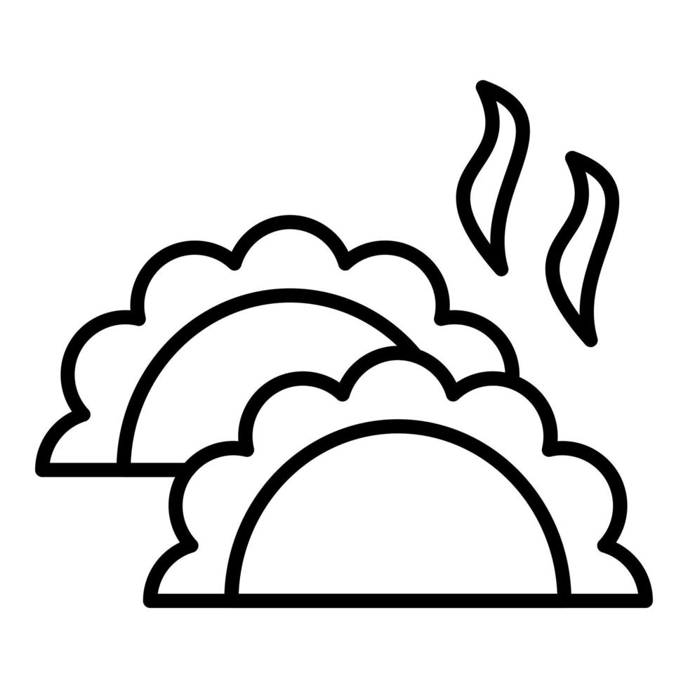 Dumplings Icon Style vector