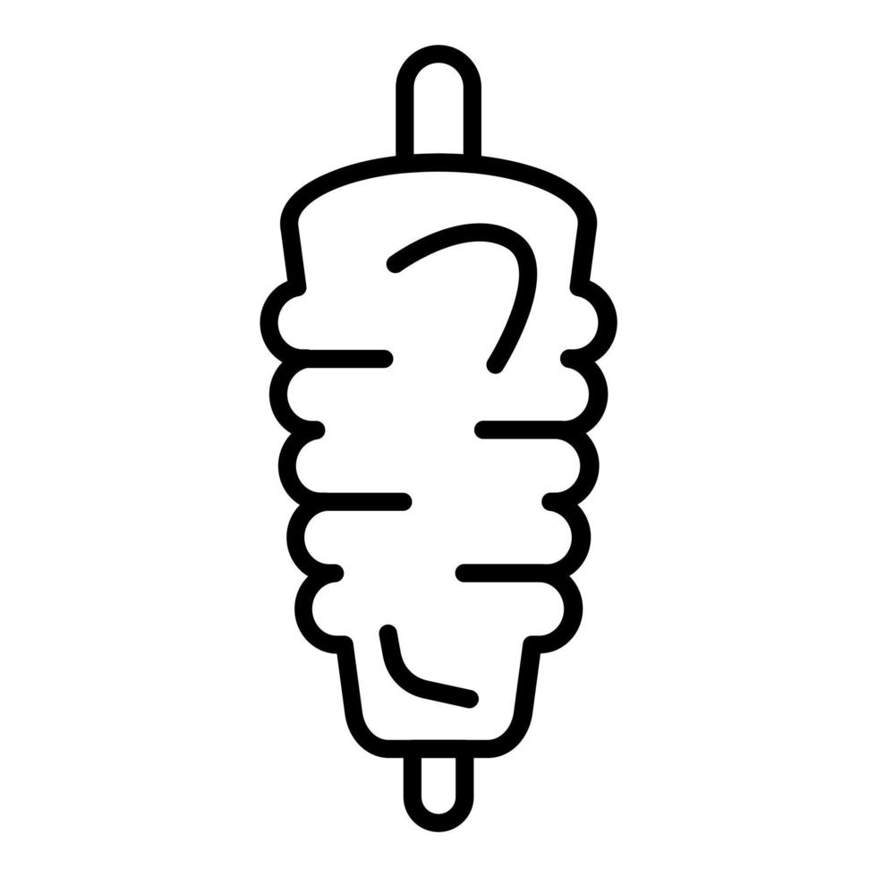 Kebab Icon Style vector