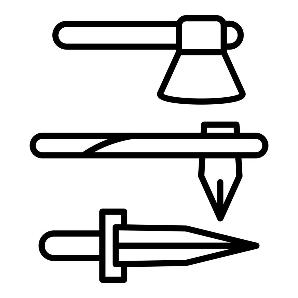 Iron Age Icon Style vector