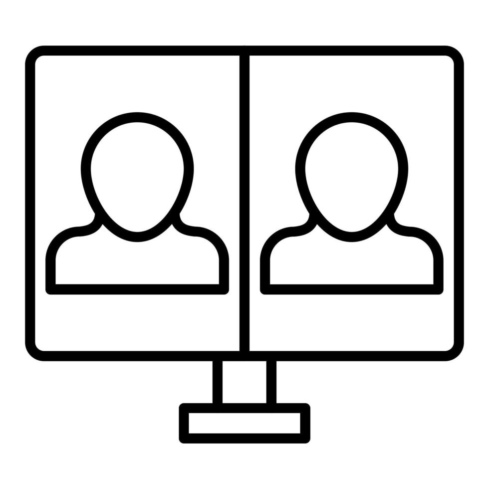 Conference Call Icon Style 21211569 Vector Art at Vecteezy