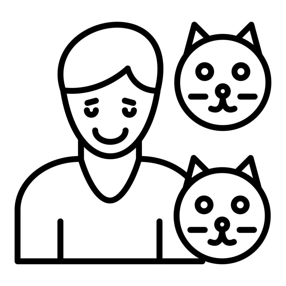 Animal Hoarding Icon Style vector