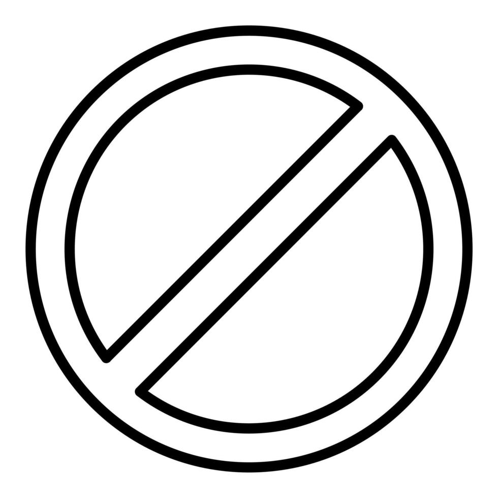 No icono estilo vector