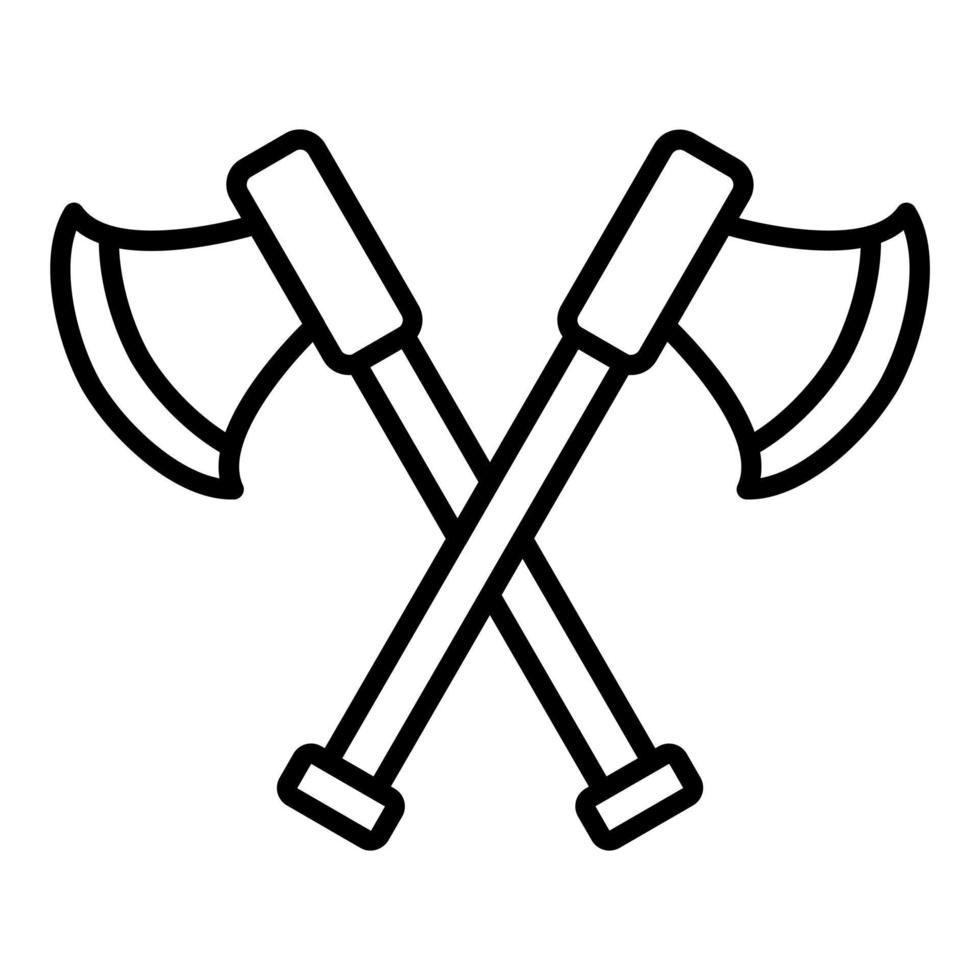 Two Axes Icon Style vector