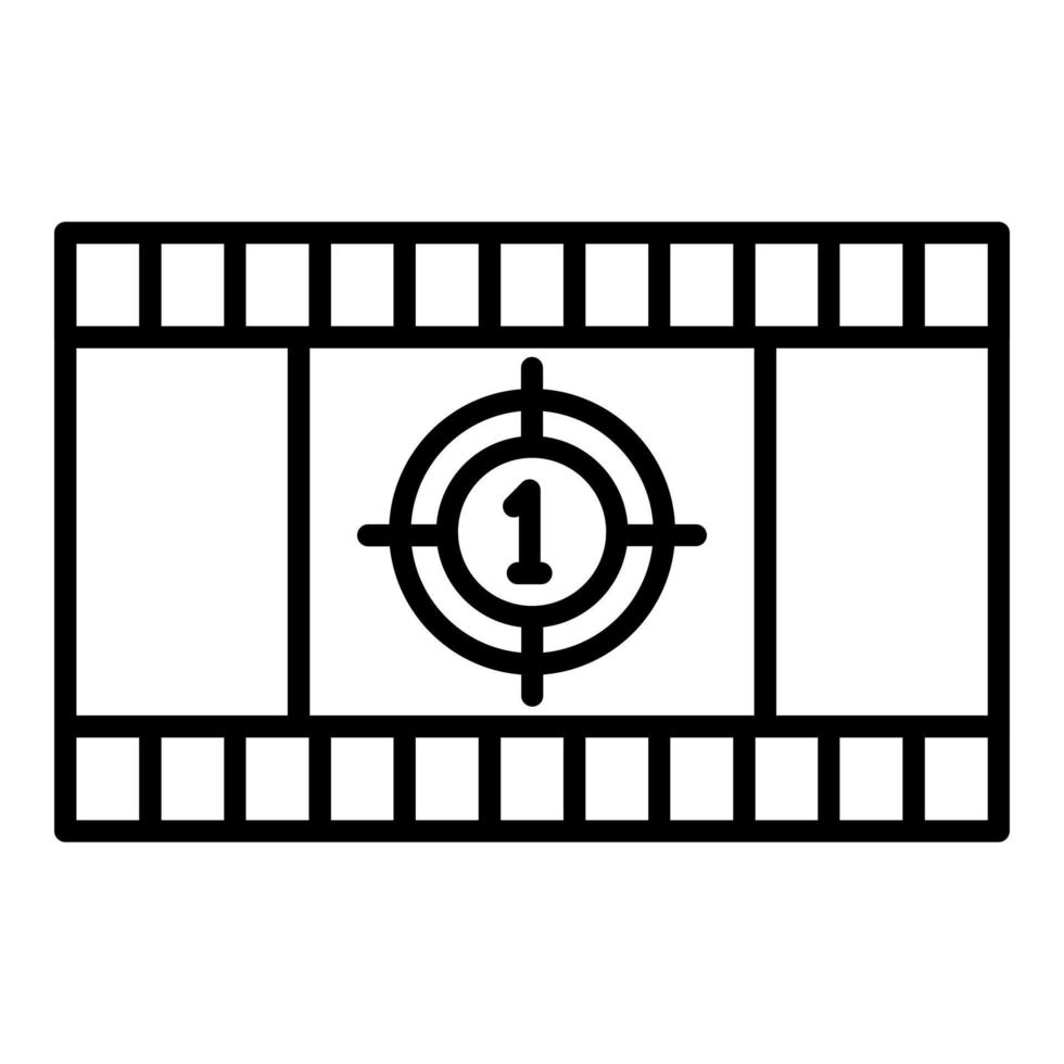 Cinema Countdown Icon Style vector