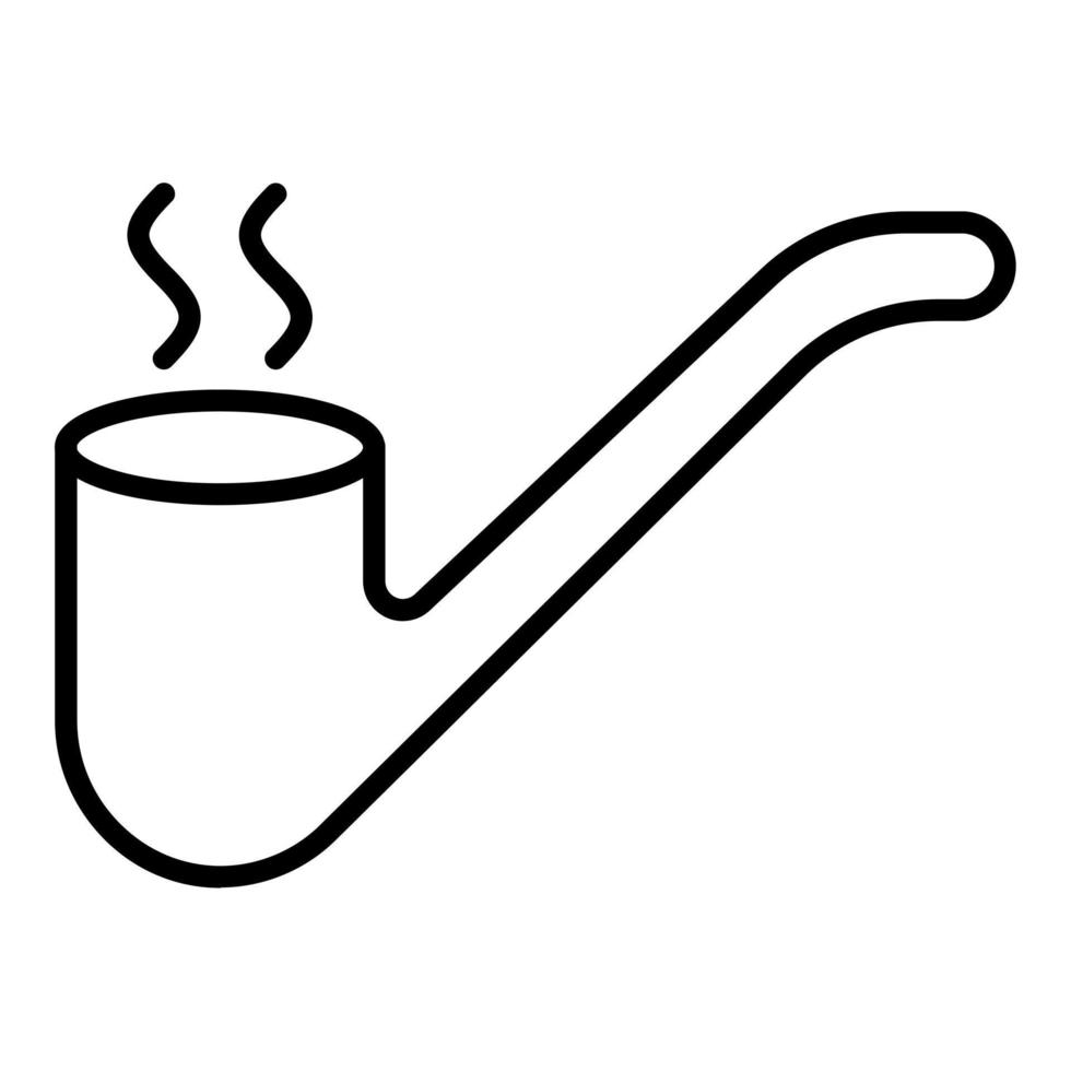 Smoking Pipe Icon Style vector