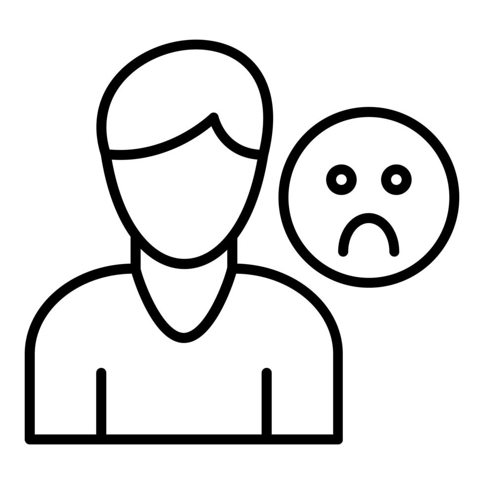 Depression Icon Style vector