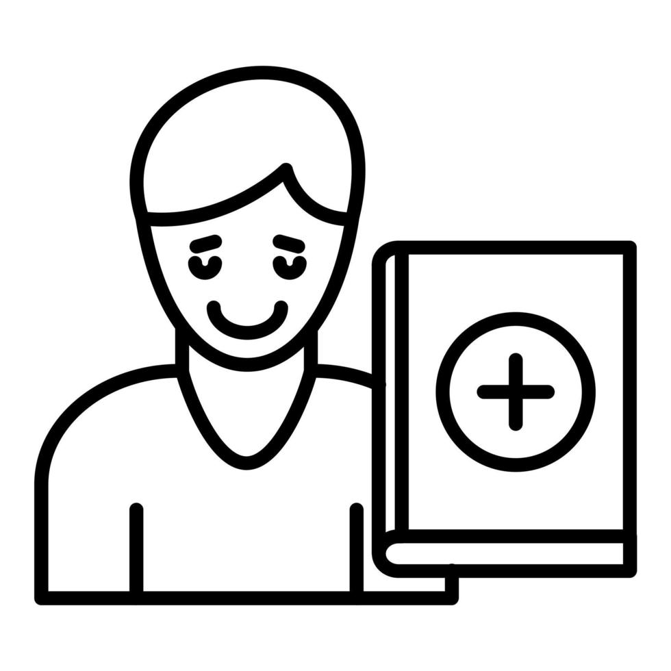 Book Hoarding Icon Style vector