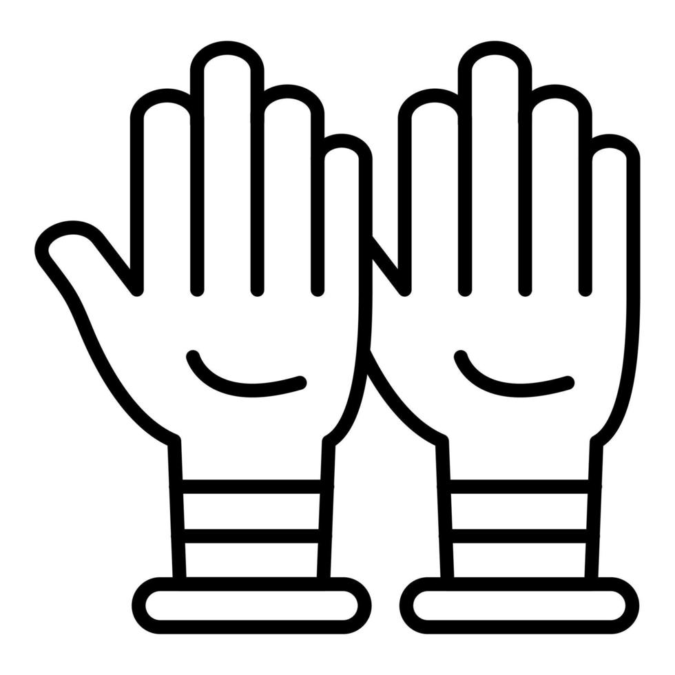 Protective Gloves Icon Style vector
