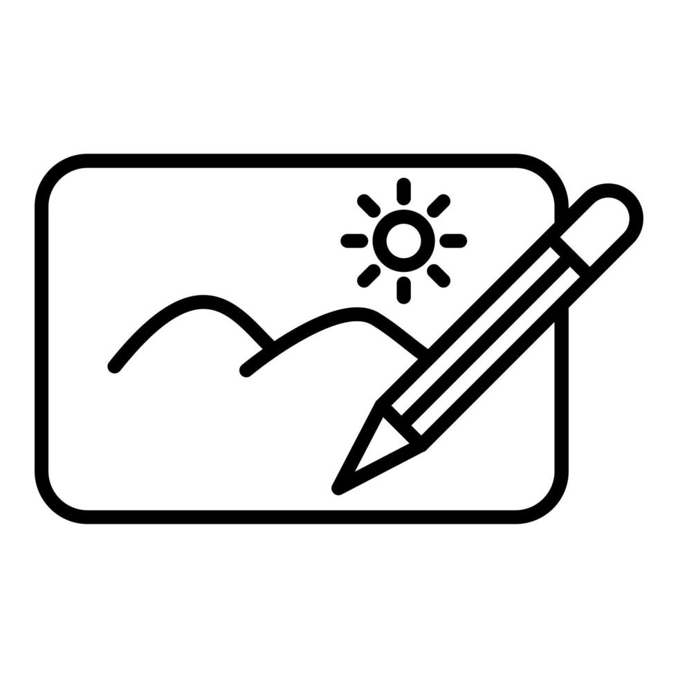 dibujo icono estilo vector